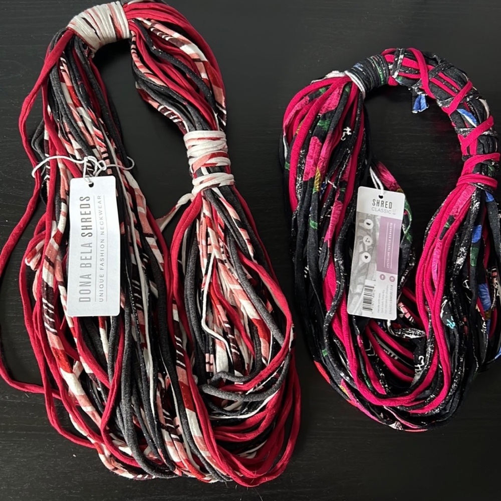 Dona Bela Shreds Necklace Textile Fashion